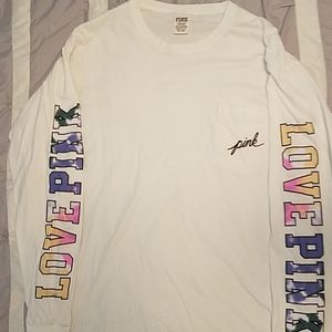 Victoria Secrets Pink long sleeve shirt Large